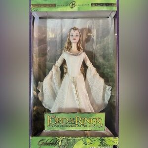 White Glitter Elven Gown Doll